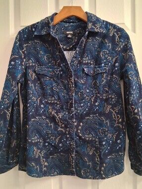 KrazyKat Curduroy Paisley Top Small